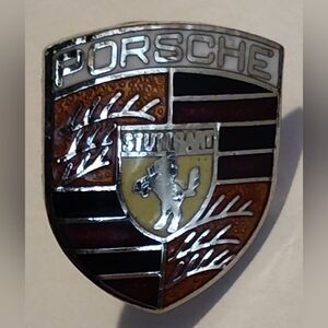 Vintage Porsche Lapel Hat Pin Luxury Sports Car Racing